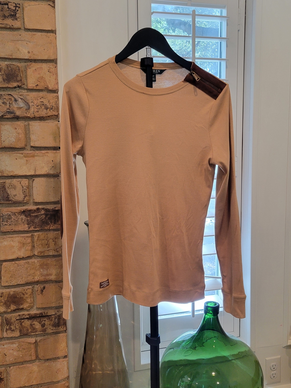 Ralph Lauren Crewneck Tee in Camel